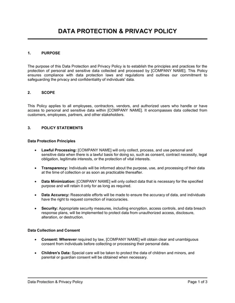 Jiliasia Privacy Policy and Data Security Document